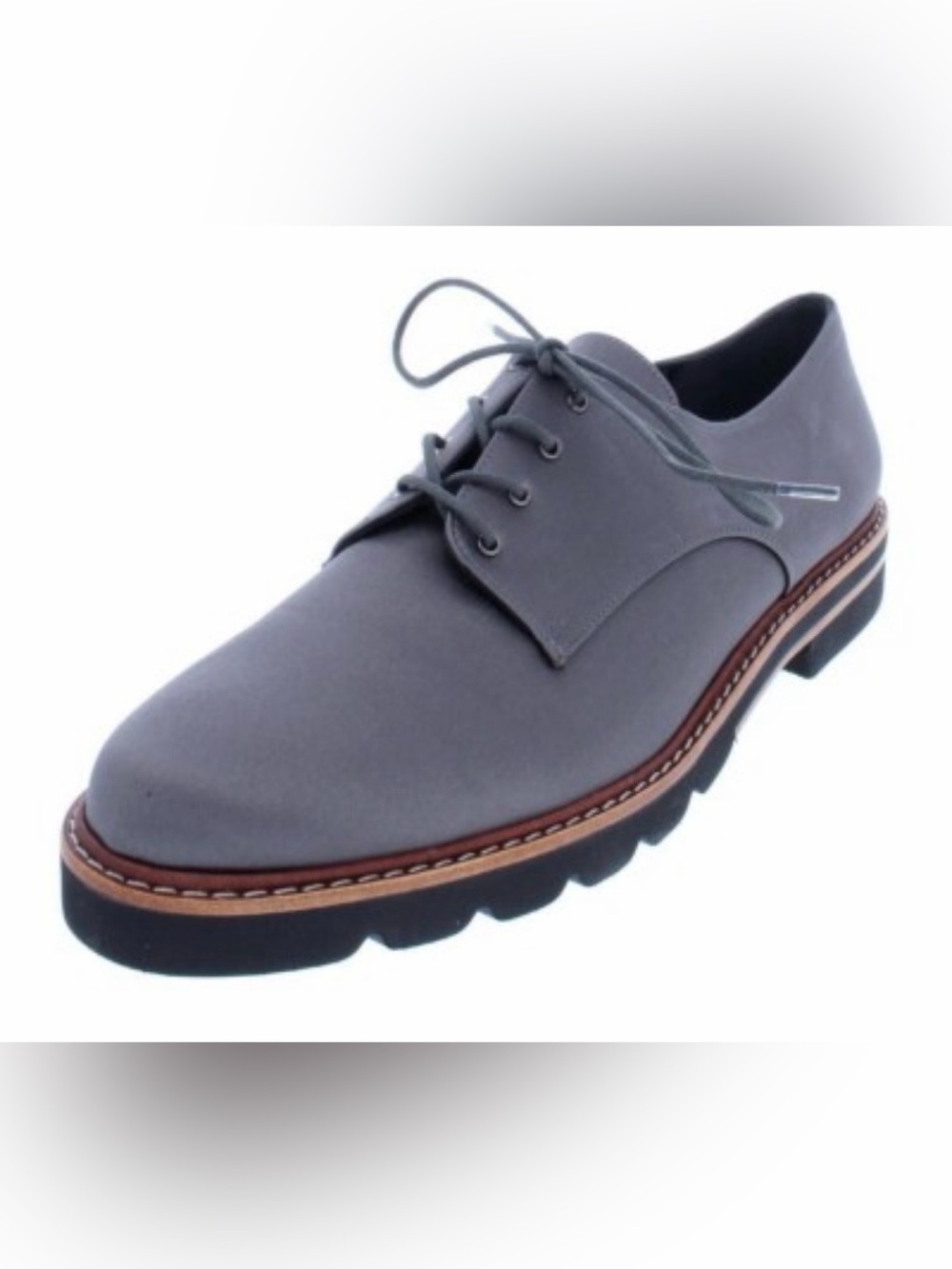 Stuart Weitzman silver Oxford shoes 6.5